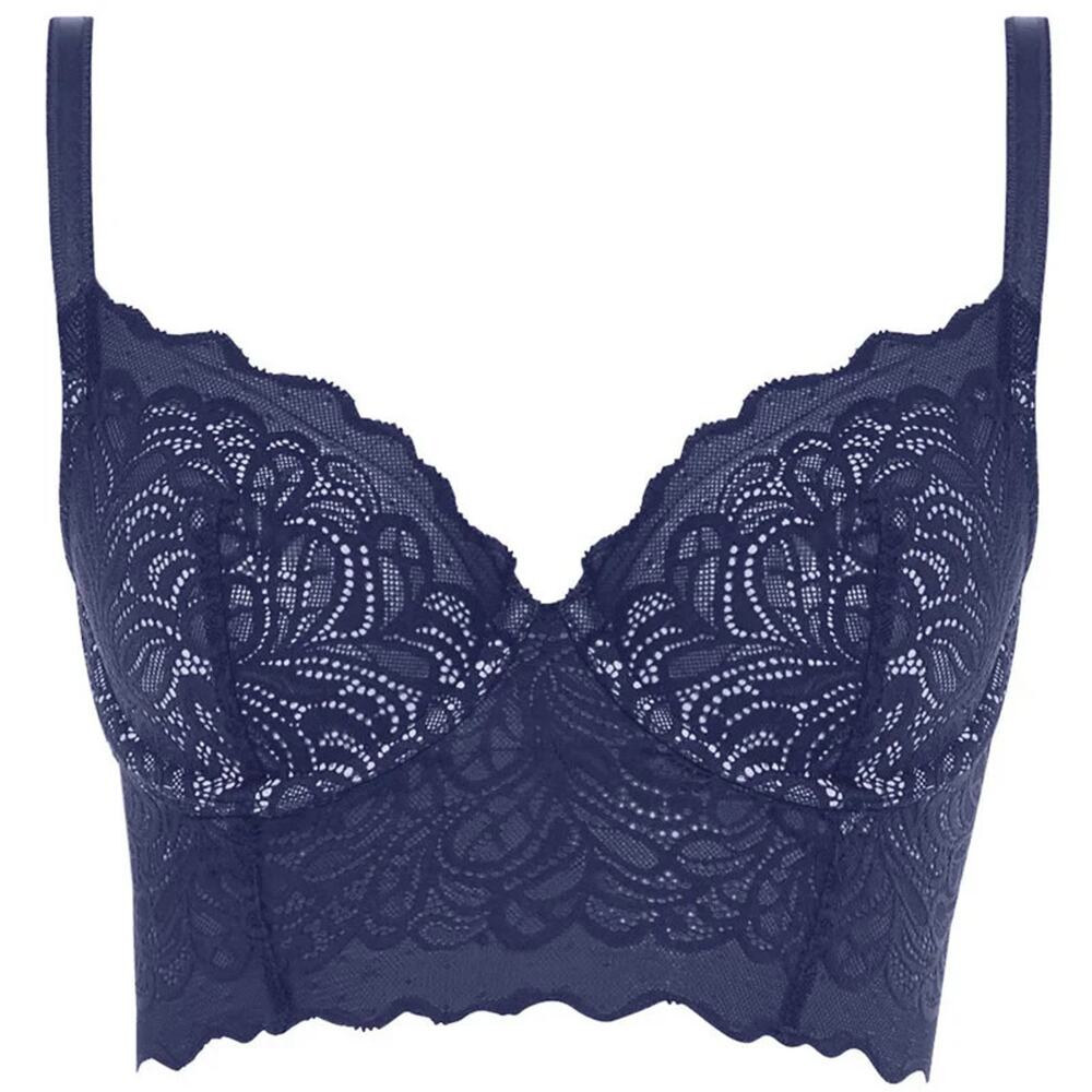 NWT b.tempt'd by Wacoal US/UK M Women's Patriot Blue Bralette 959257